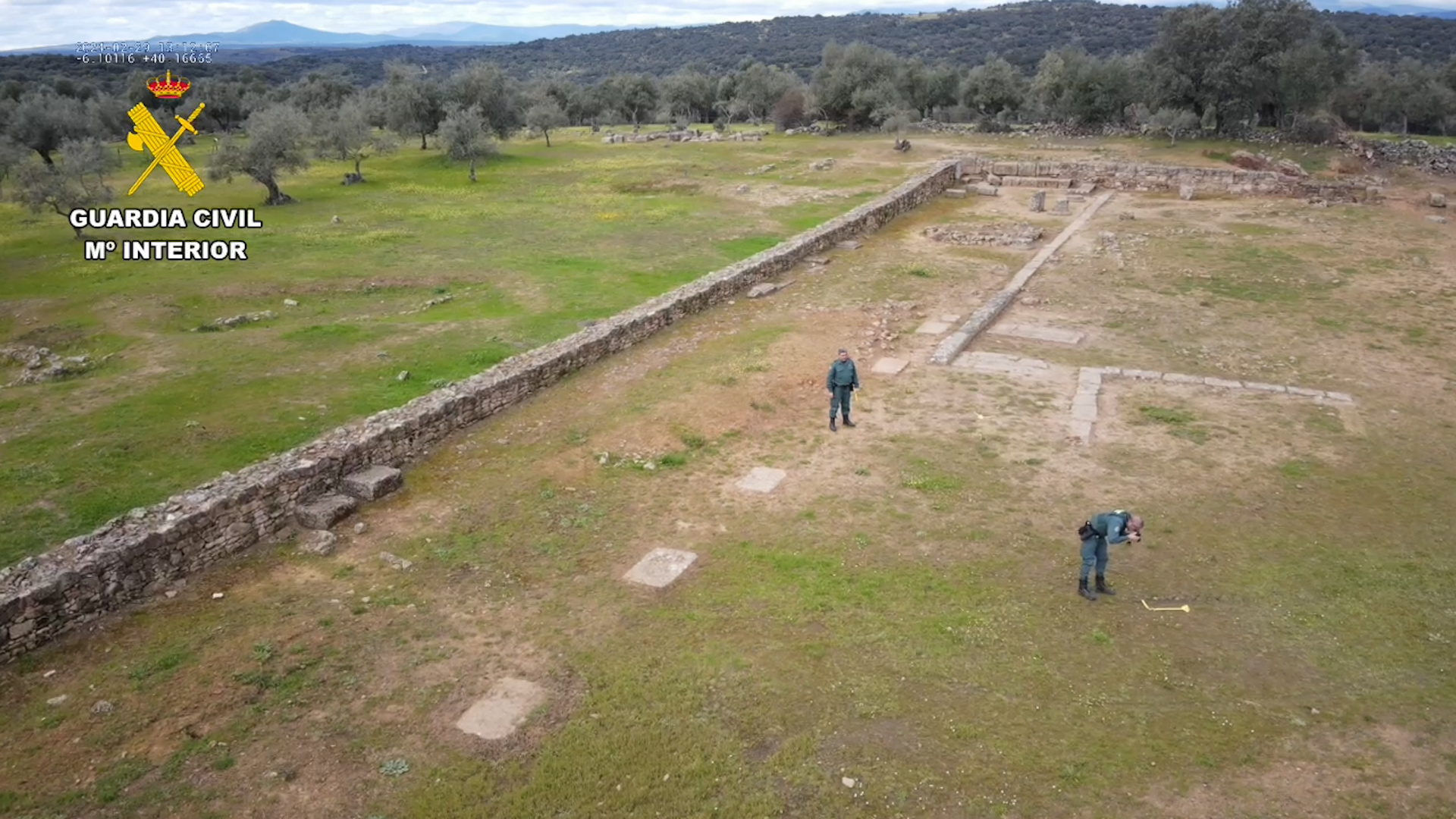 Recuperadas 2.500 piezas arqueológicas del siglo I a.C. de un expolio en un yacimientos en la provincia de Cáceres