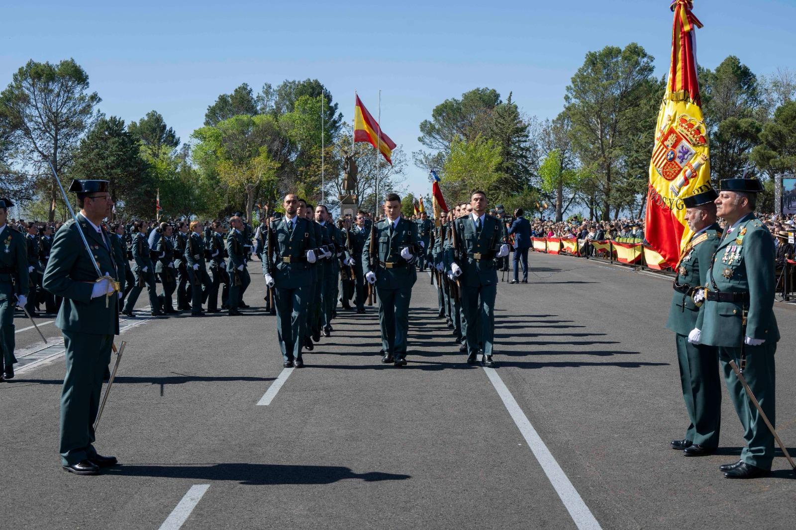 S.M. el Rey preside la jura de bandera en la Academia de la Guardia Civil de Baeza (Jaén)