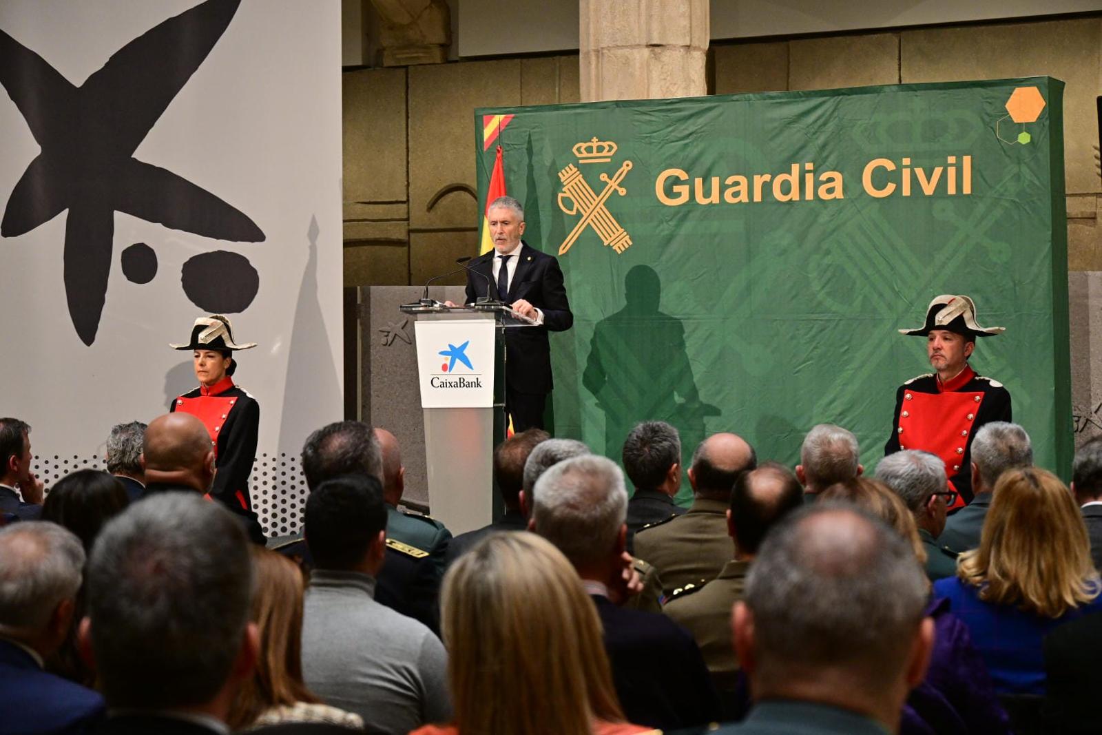 El ministro del Interior, Fernando Grande-Marlaska, durante la presentación del Centro de Fotografía Histórica de la Guardia Civil