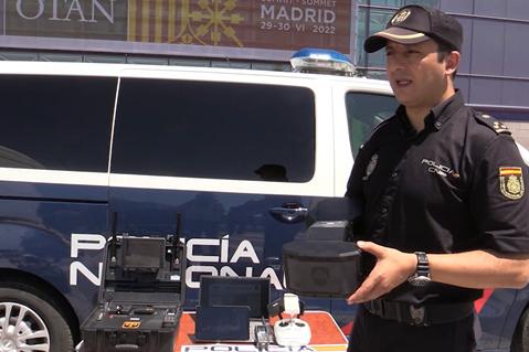 Inspector Ángel Siles, responsable de Seguridad y Protección Aérea de la Policía Nacional