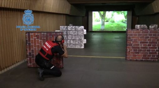 La Policía Nacional incorpora galerías de tiro virtuales para el entrenamiento de sus agentes