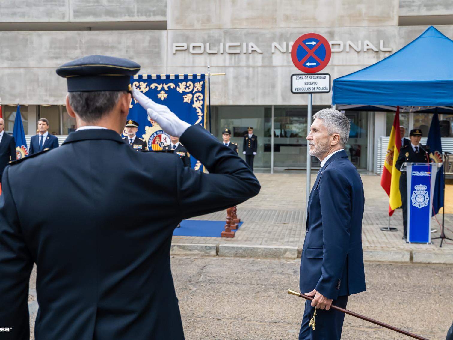 El Ministro del Interior durante el acto de inauguración de la nueva comisaría de la Policía Nacional en Sevilla