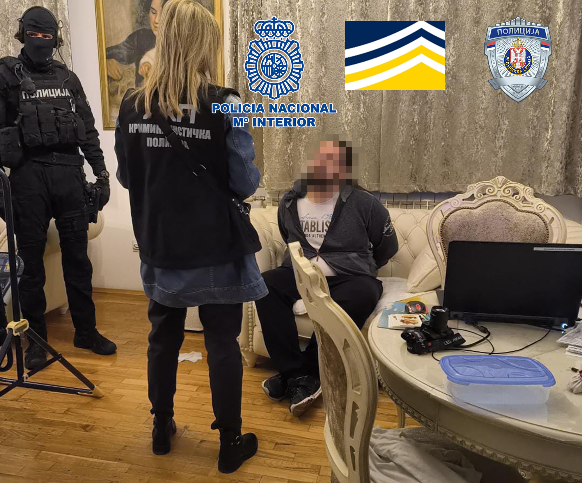La Policía Nacional desmantela un grupo criminal dedicado al tráfico de armas y drogas y detiene a uno de los objetivos prioritarios de EUROPOL
