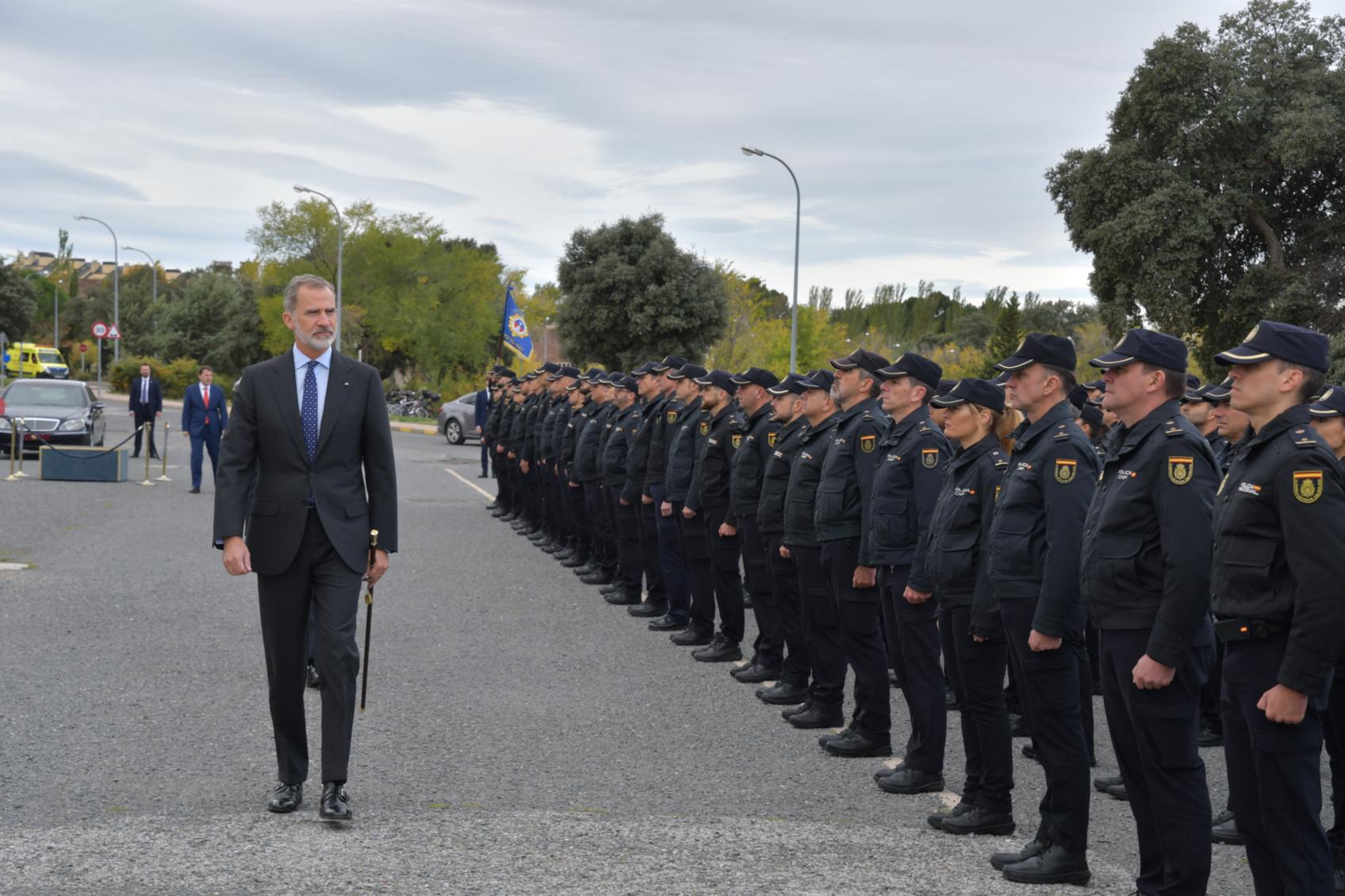 El Rey inaugura el primer curso académico del Centro Universitario de la Policía Nacional