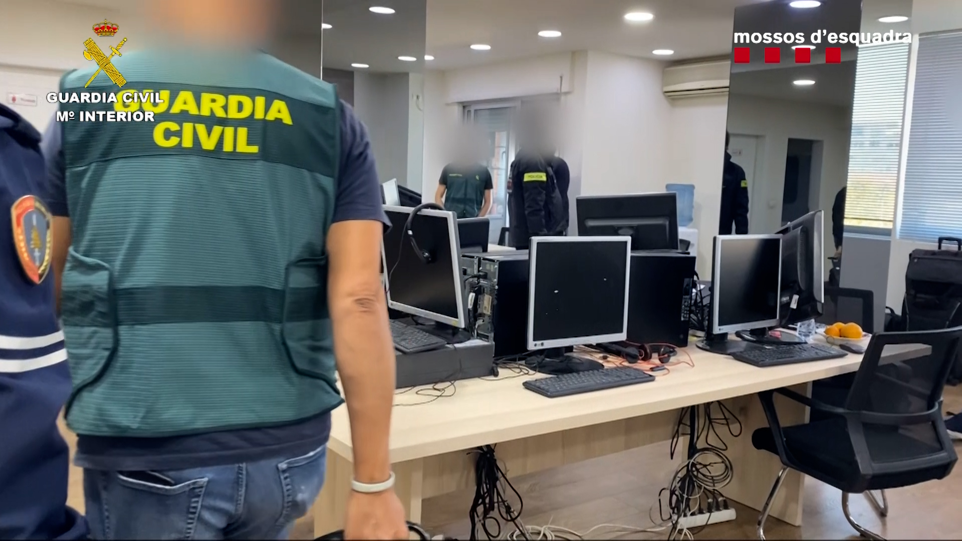 Guardia Civil y Mossos d’Esquadra desarticulan una organización criminal dedicada a estafas con criptomonedas en Albania