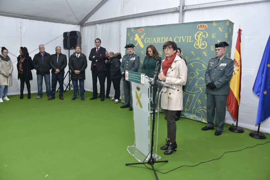 La directora general de la Guardia Civil interviene en la presentación del nuevo cuartel de Fuentesaúco (Zamora)