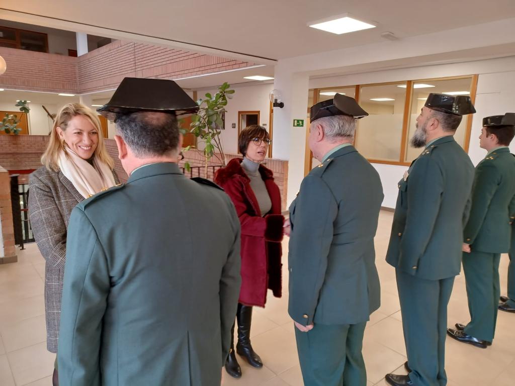 María Gámez se reúne con los responsables de la Guardia Civil en Lleida