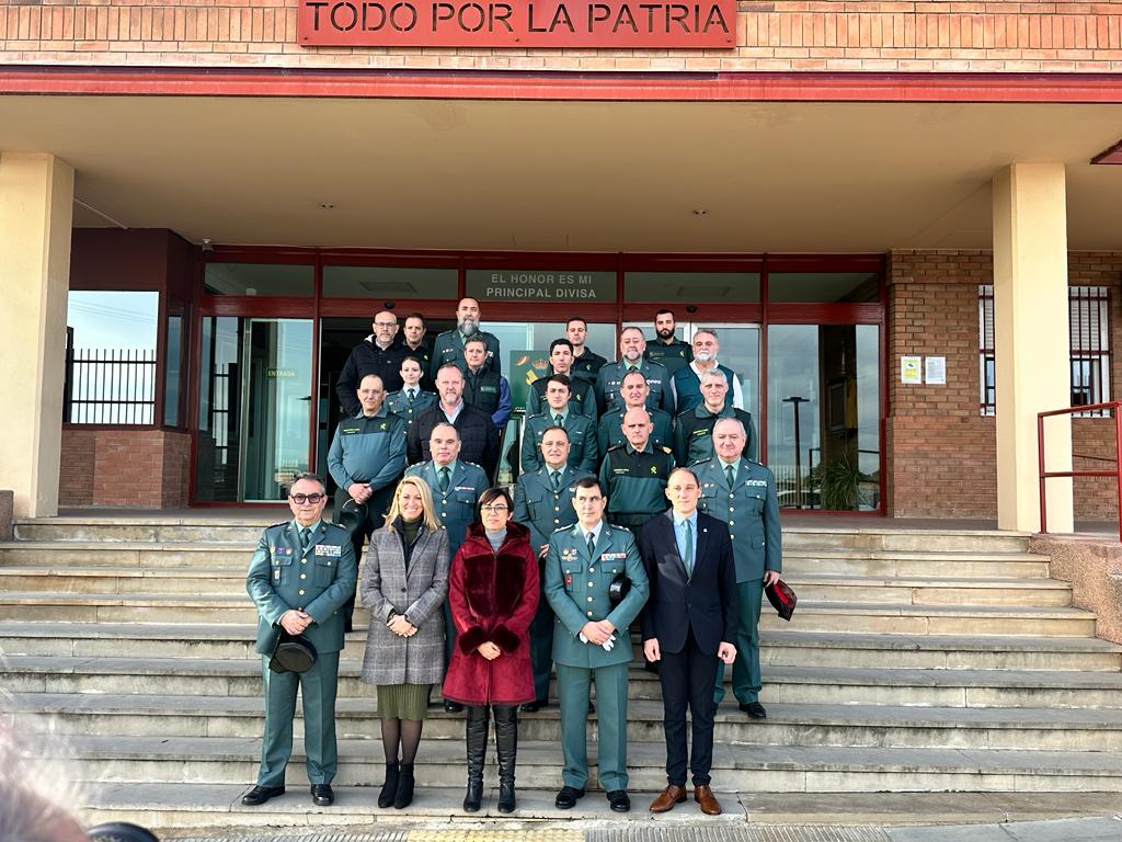 María Gámez se reúne con los responsables de la Guardia Civil en Lleida