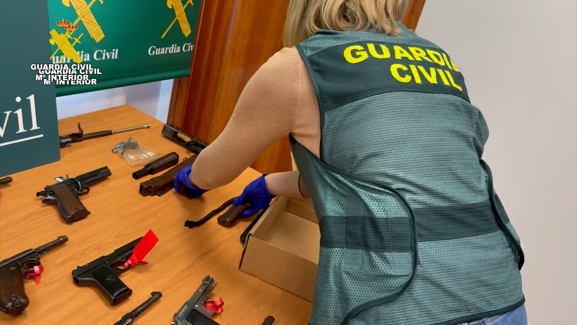 Intervenidas 242 armas en una operación contra el tráfico de armas y munición a nivel nacional