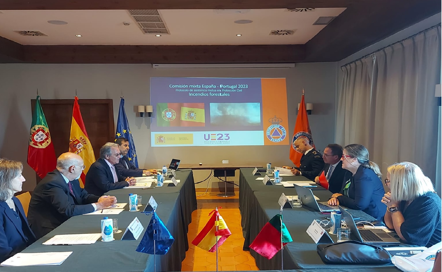 España y Portugal reafirman su compromiso con la cooperación bilateral en materia de Protección Civil