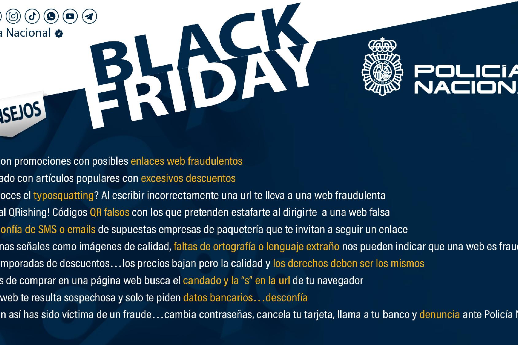 Imagen del decálogo para que el “Black Friday” no se convierta en un “Bad Friday” para tu bolsillo
