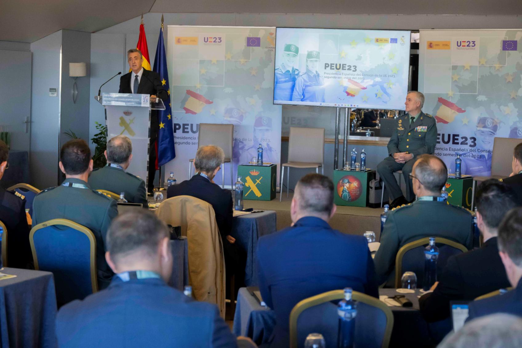 El director general de la Guardia Civil inaugura el seminario de altos expertos “Prestación de Servicios de Seguridad en zonas despobladas en grandes áreas de Europa”