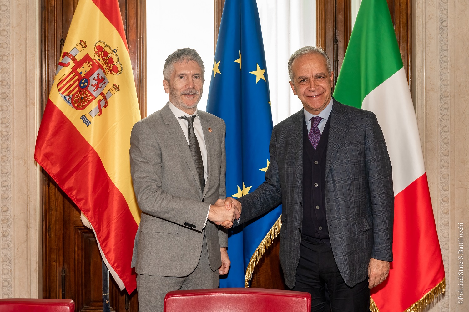 Grande-Marlaska inicia con su homólogo italiano la ronda de reuniones internacionales para preparar la presidencia española de la UE