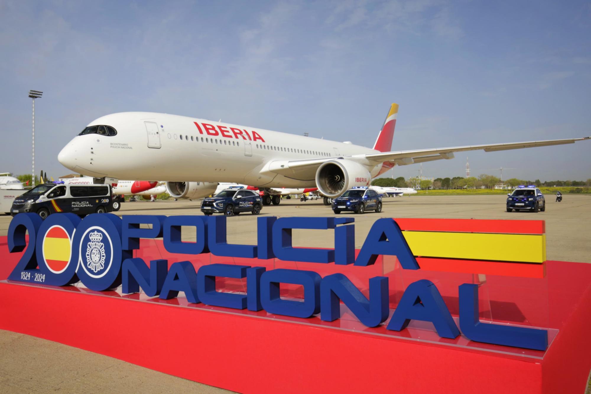 Imagen del avión de Iberia A350 Next bautizado con el nombre de 